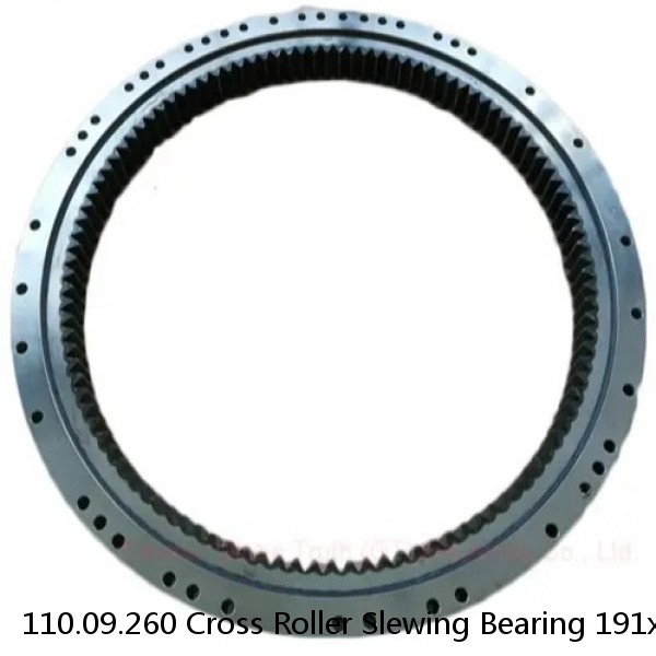 110.09.260 Cross Roller Slewing Bearing 191x329x46mm